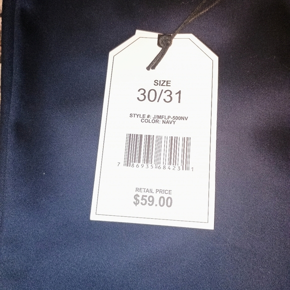 Men's Navy Pants.Jump start. guys slacks size 30/31. Navy. Nwt - Picture 3 of 5